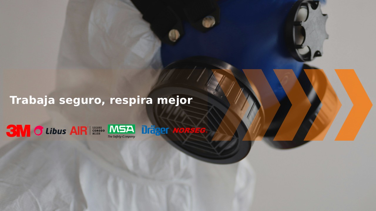 Equipo de protección respiratoria con filtros